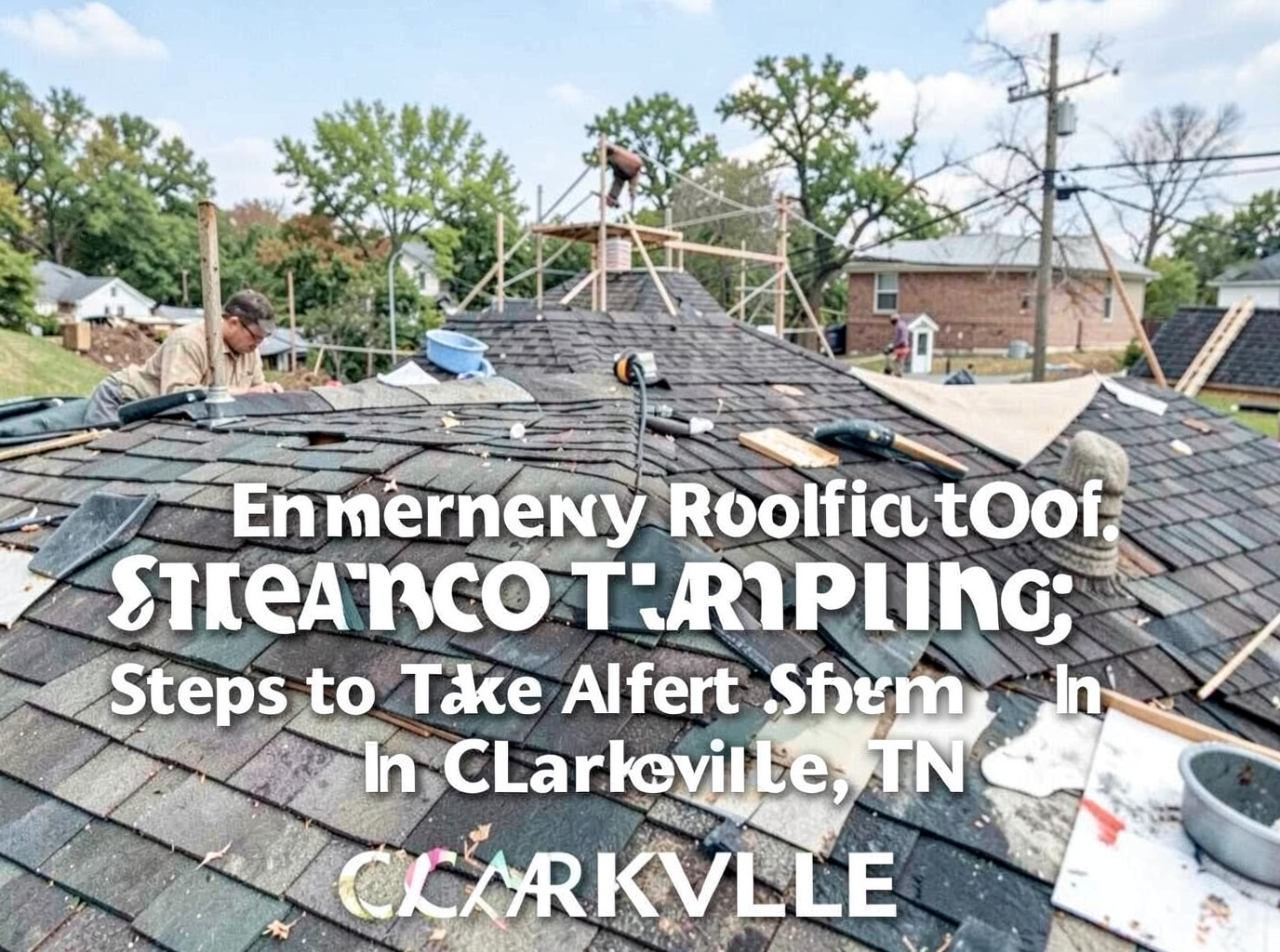 Emergency Roof Tarping: Steps to Take After a Storm in Clarksville, TN